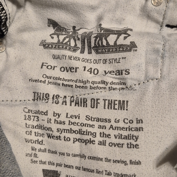 Levi's 511 Classic Blue Women's Jeans Size 32X34 - Picture 4 of 6